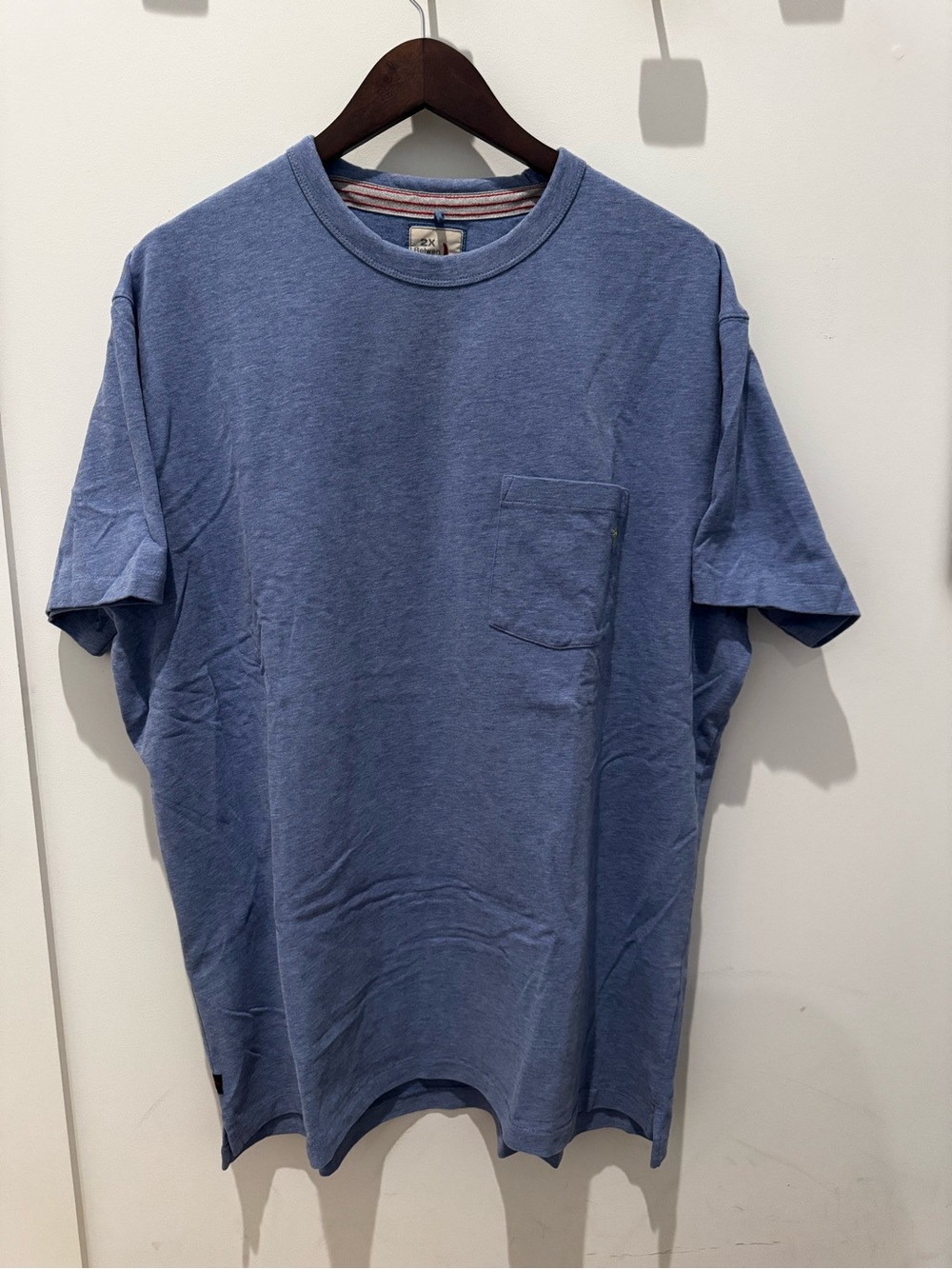 Relwen | Ringspun Pocket T-Shirt | French Heather Blue | XXL | NWOT